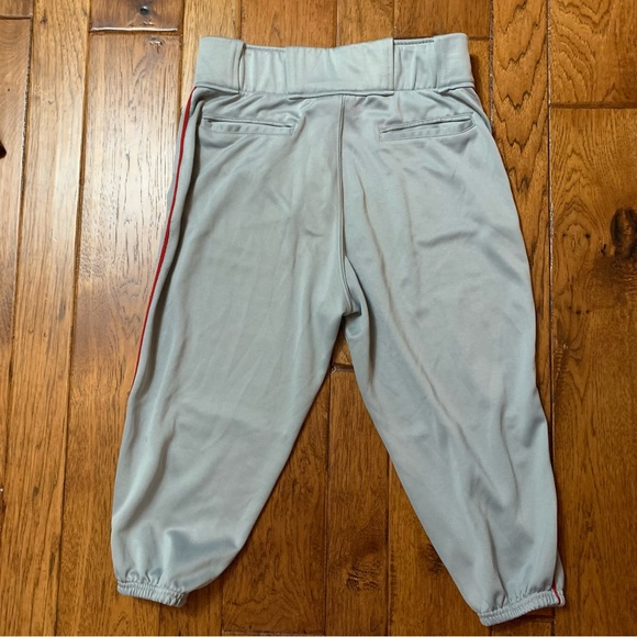 Rawlings | Gray with red piping baseball knickers | sz M - Picture 2 of 14